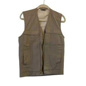ONE WAY 100% Cotton Khaki 9-Pocket Traveler’s Travel Vest